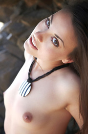 Lorena Nude On The Rocks