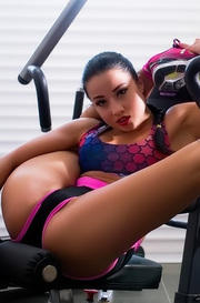 Elastic Girl In The Gym